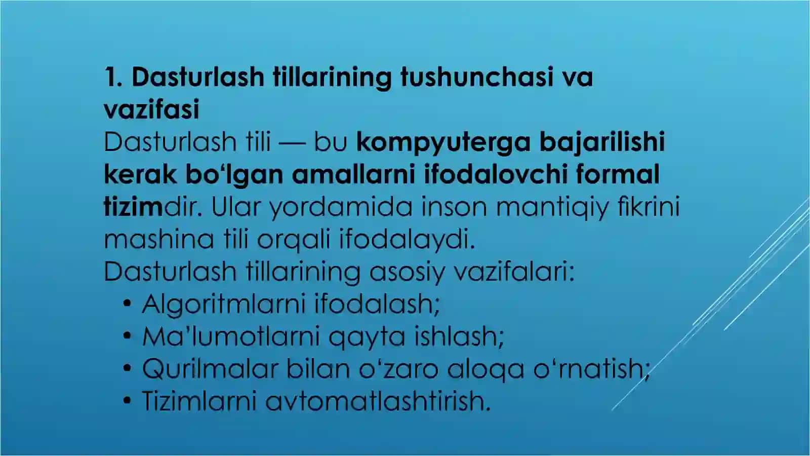 Zamonaviy dasturlash tillari 4