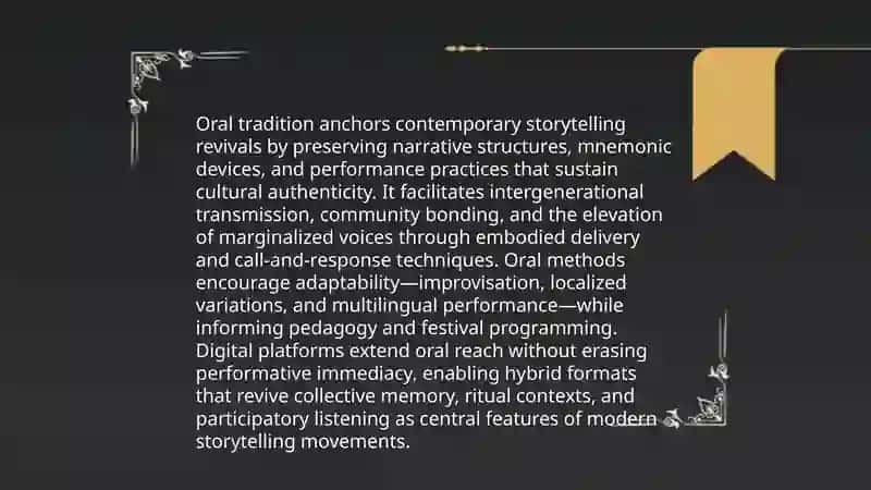 Revival interest to the storytelling method 4