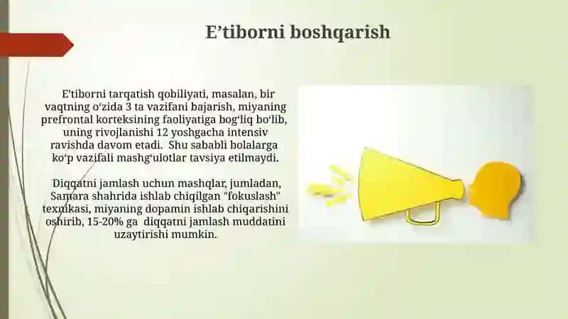 Diqqat haqida tushuncha 4
