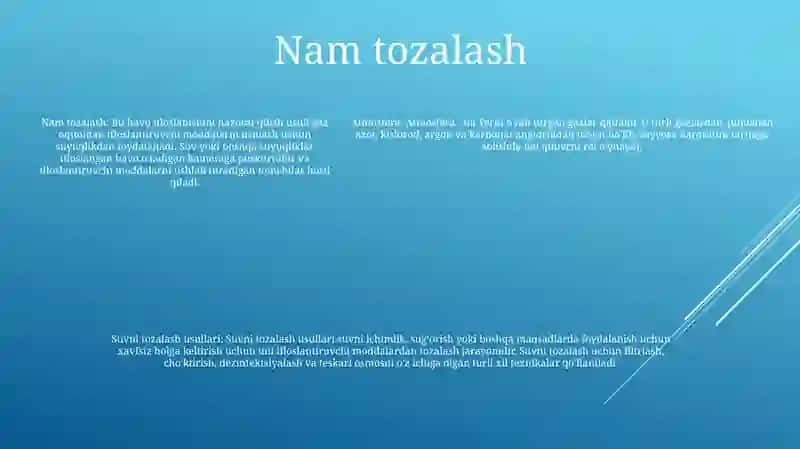 Atmosfera Va Suvni Tozalash Usullari 4