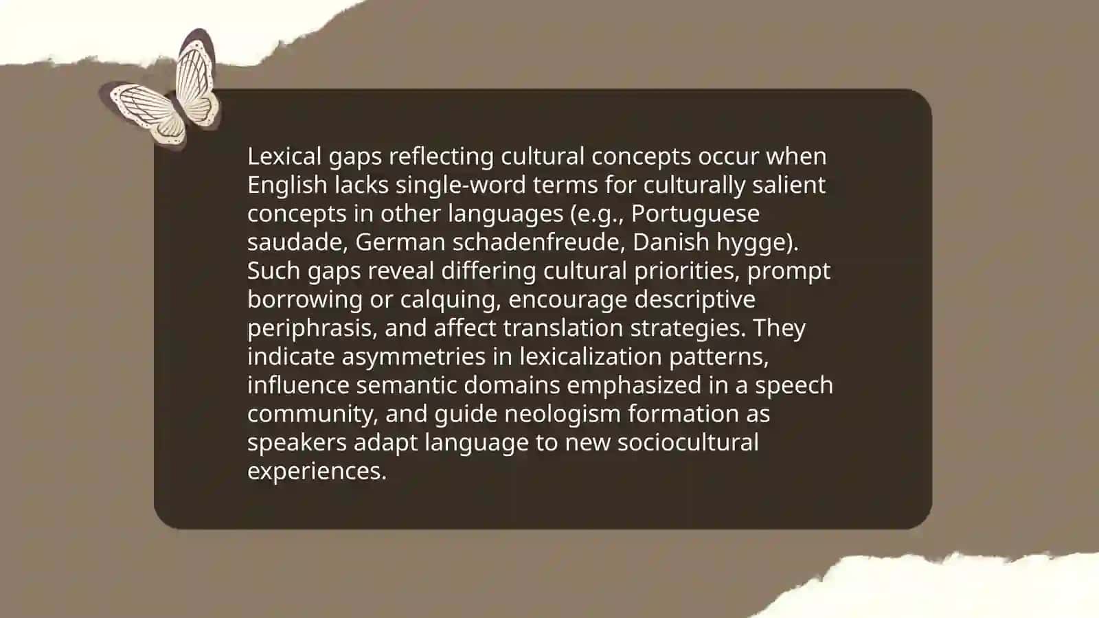 The role of cultural context in lexical typology 4