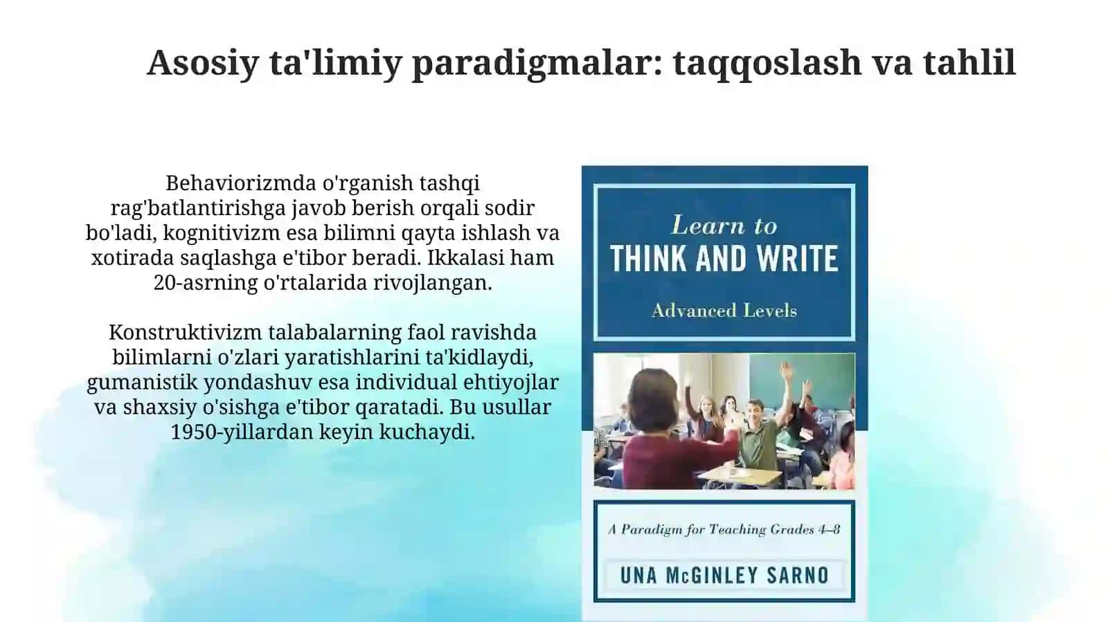 Ta'lim paradigmalari 4