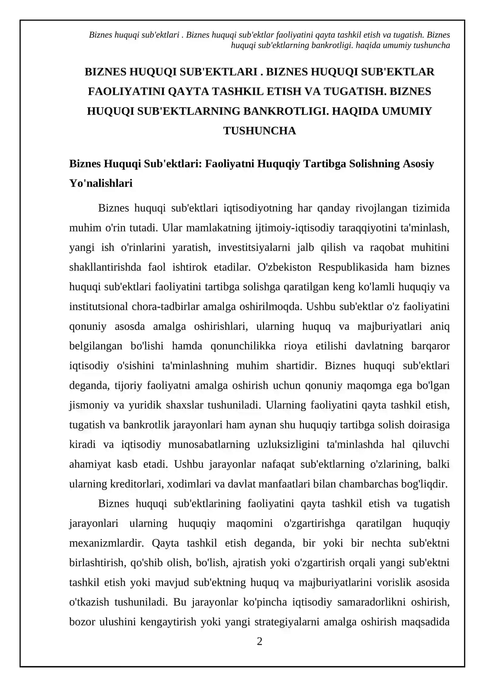 Biznes huquqi sub'ektlari 4