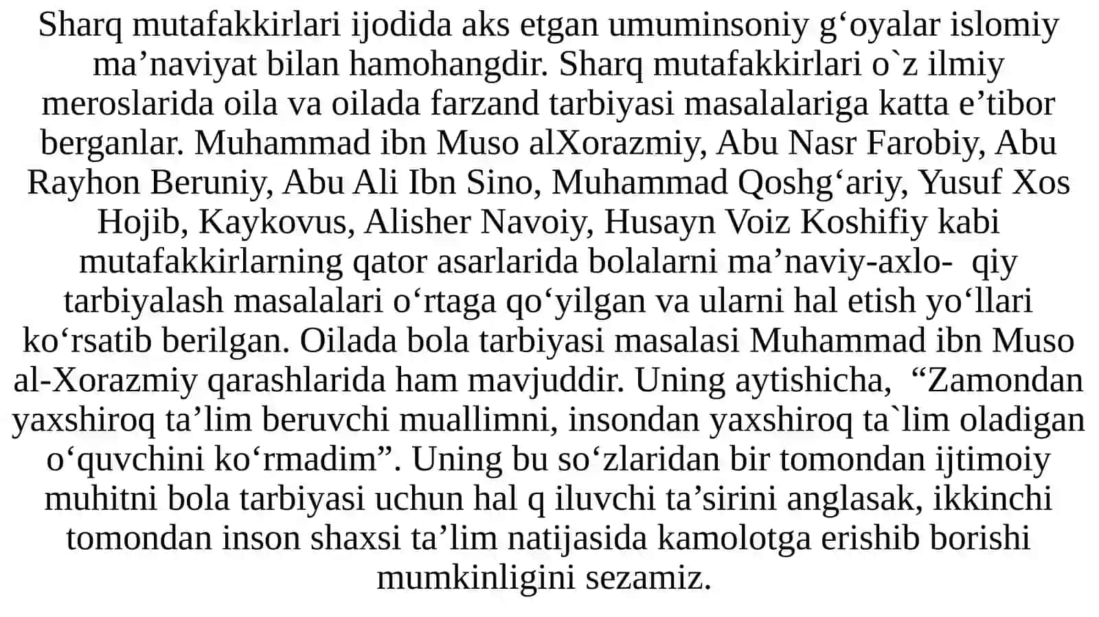 O`zbekiston davoi pedagogikasi fanining rivojlanishi tarixidan 4