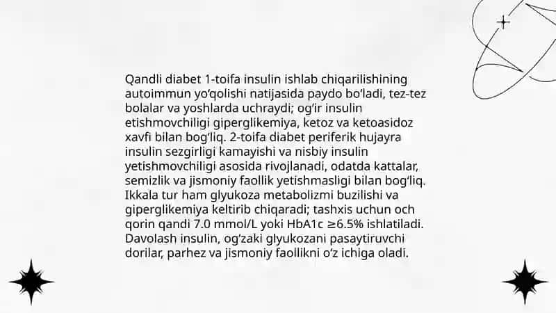 Uglevodlar almasiwinin buziliwi 4