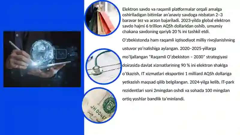 Raqamli iqtisodiyot va strategik yo'nalishlar 4