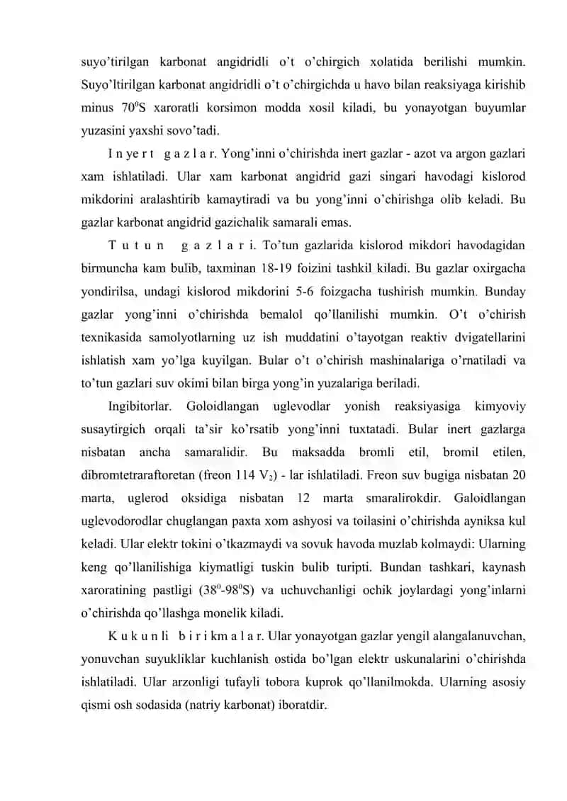 Dastlabki o’t o’chirish vositalari 4