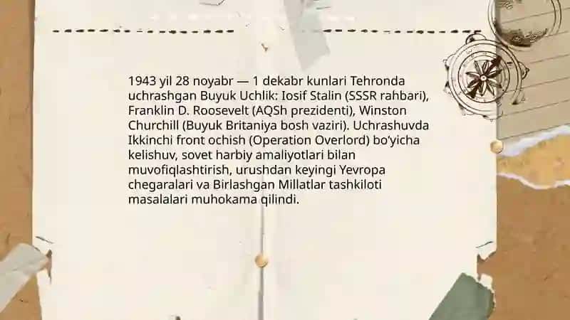 Tehron konfersiyasi va Qirim konferinsiyasi 4