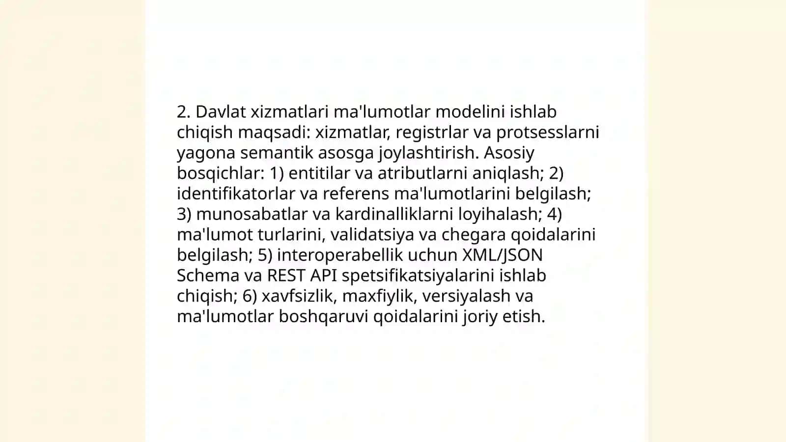Davlat xizmatlari bazasini yaratish 4
