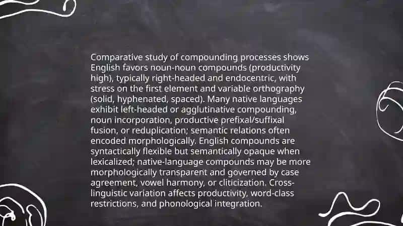 Comparative analysis of English and Native Languages words and word-formation types 4