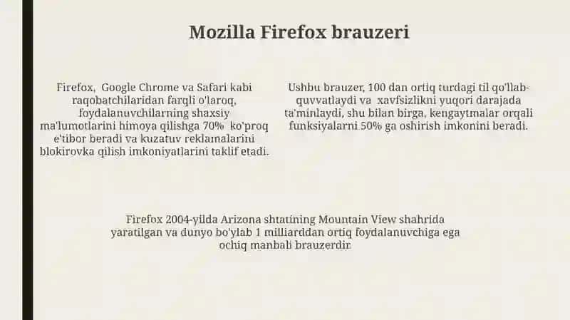 Internet tarmoqlari va resurslari 4