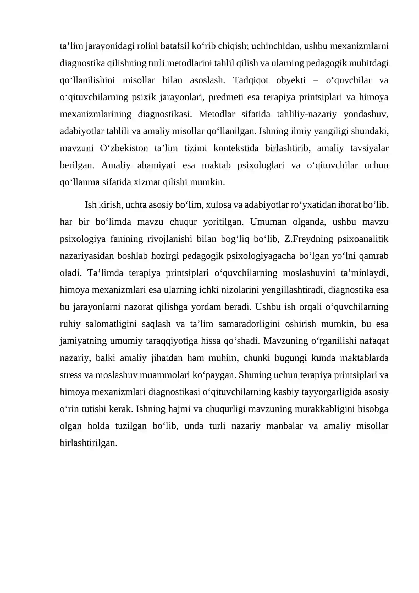 O‘rgatish psixologiyasida terapiya printsiplari 4