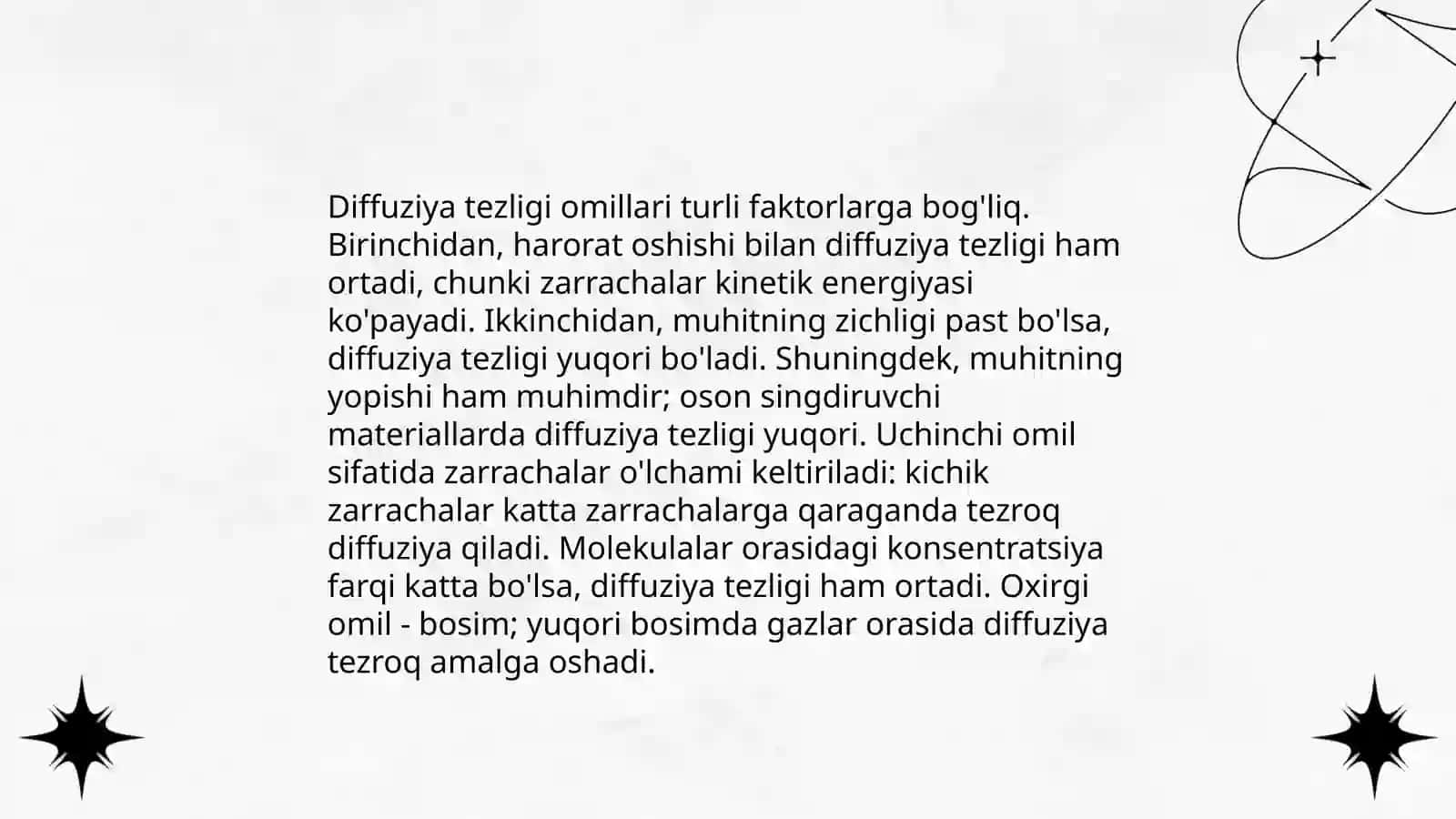 Diffuziya va osmos. De-Friz qonuni. Osmotik bosim qonunlari 4