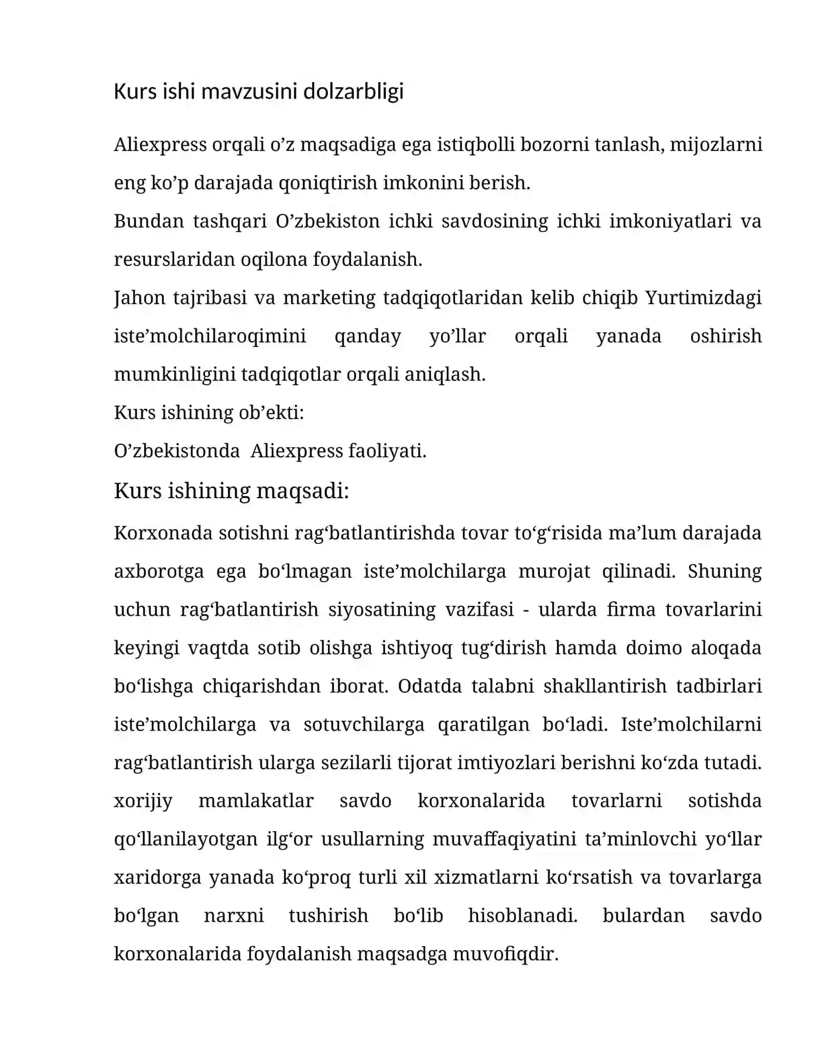 KORXONADA MARKETING XIZMATI FAOLIYATINI TASHKIL ETISH 4