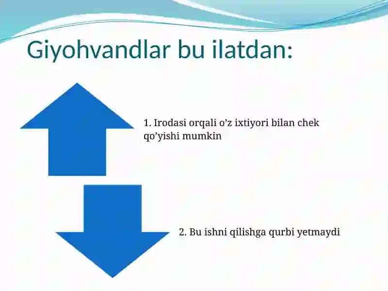 Giyohvandlik tushunchasi 4