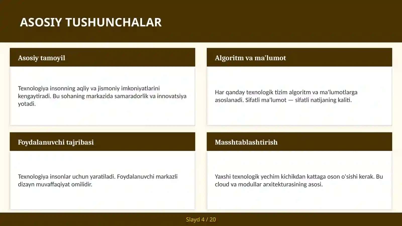 Umumiy sun'iy intellekt (AGI) 4