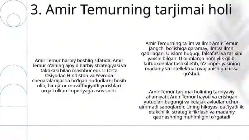 Amir Temur OʻGitlarining Tarbiyaviy Ahamiyati 4