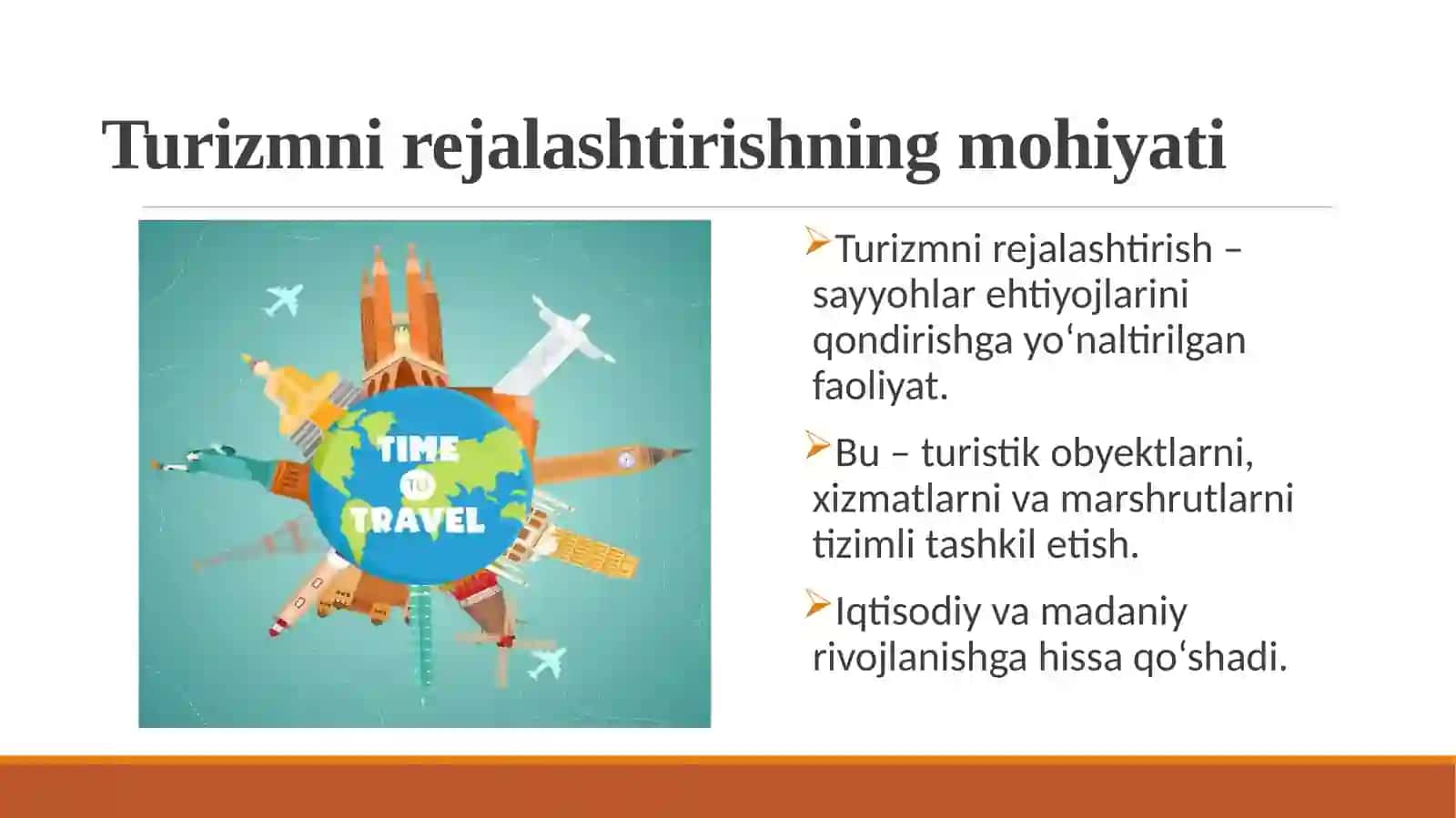 Turizm Nirejalashtirish 4