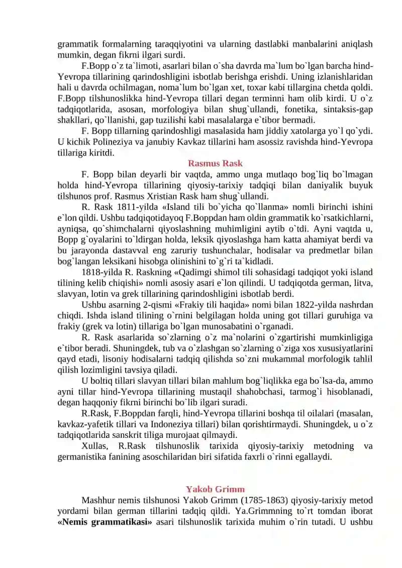 XIX ASRDA QIYOSIY-TARIXIY TILSHUNOSLIK 4