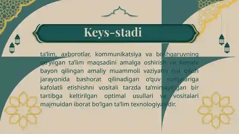 Keys stadi texnologiyasi 4