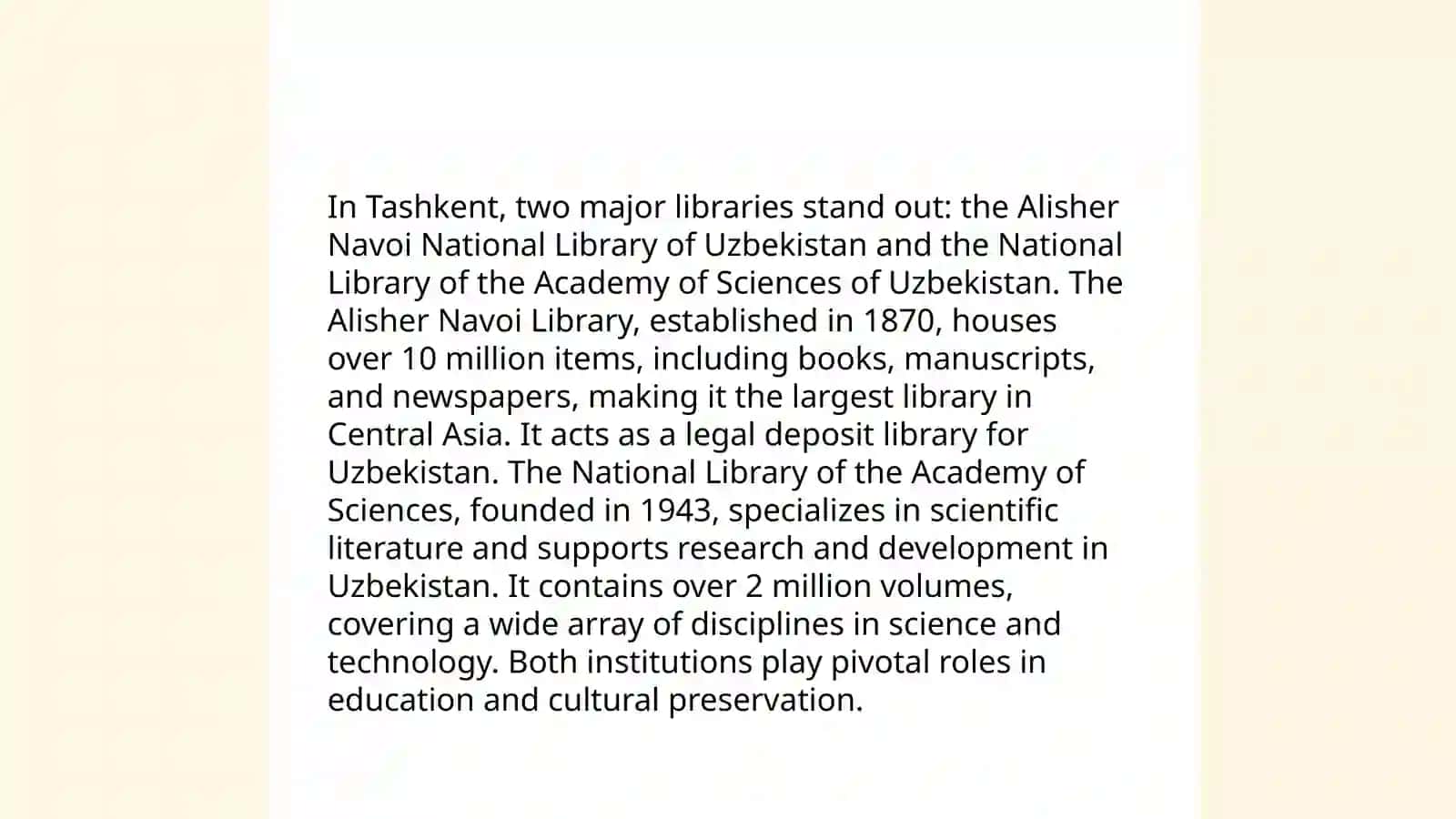Toshkent shahridagi kutubxonalar 4