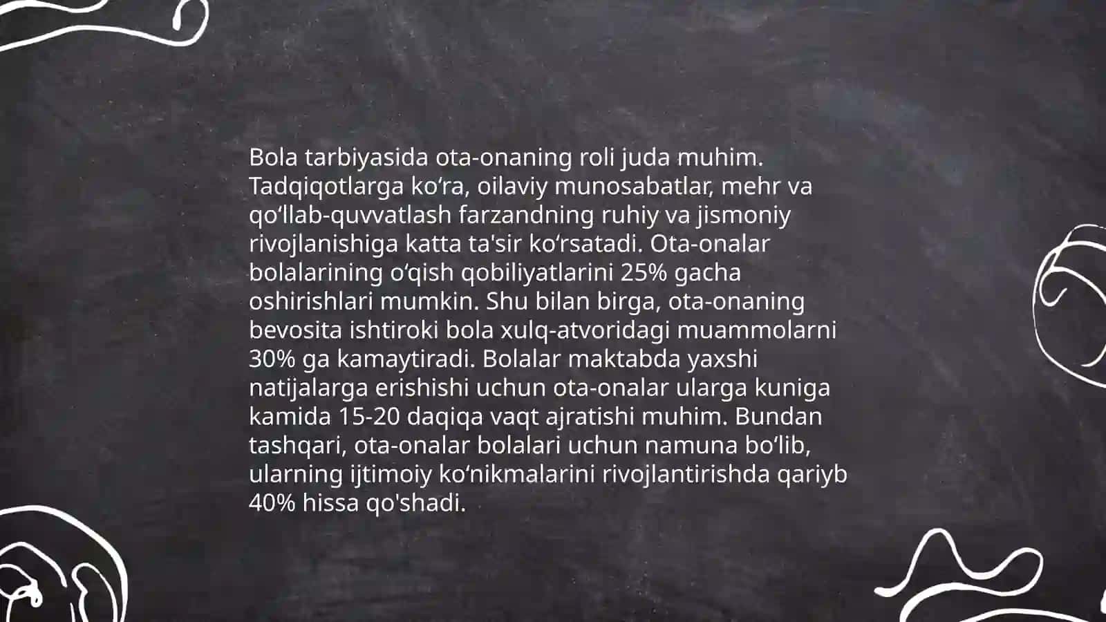 Oilada bola tarbiyasi 4
