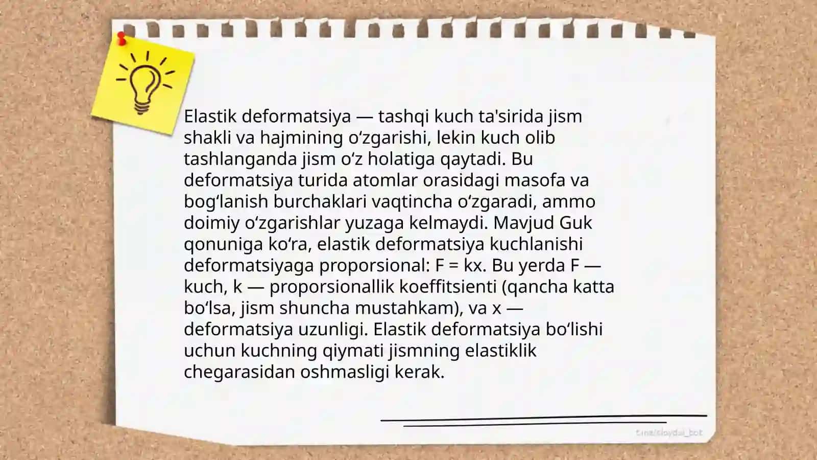 Defirmatsiya.ilastik kuchlar 4
