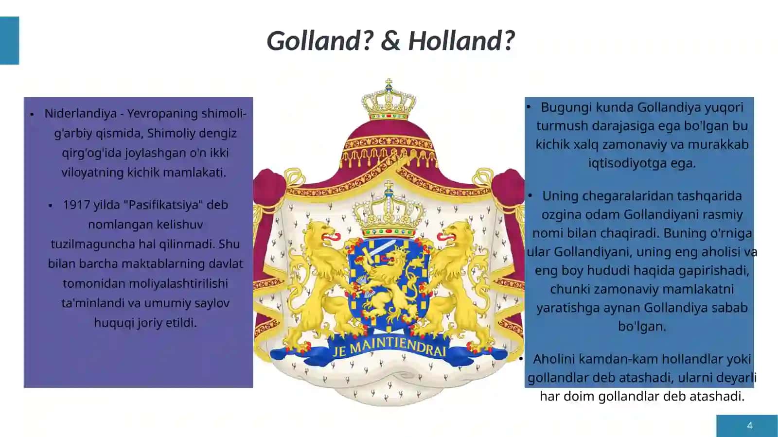 Gollandiya (Niderlandiya)da ijtimoiy siyosat 4