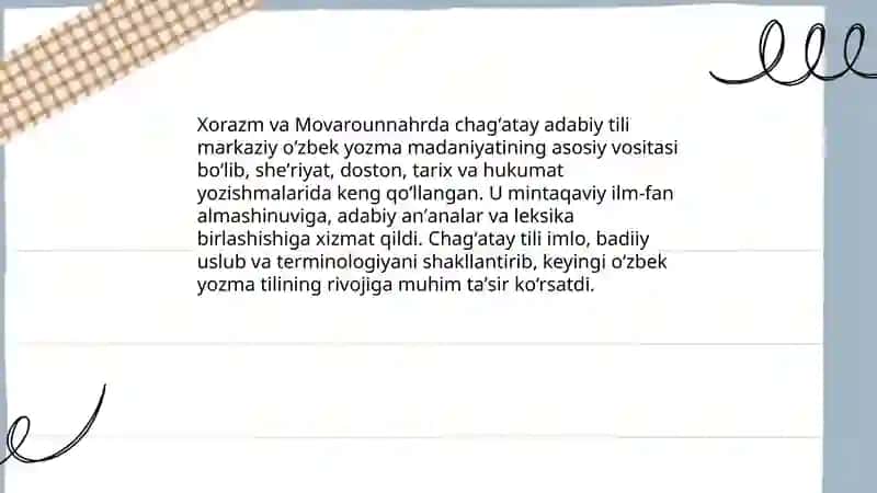 Til va yozuv. "o'zbek yozuvlari tarixidan" 4