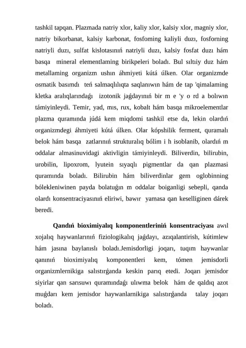 Qanin' osmatik, onkotik basimlari 4