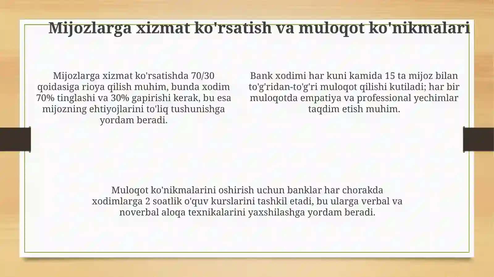 Bankxodimlarningkasbiykoʻnikmalari 4