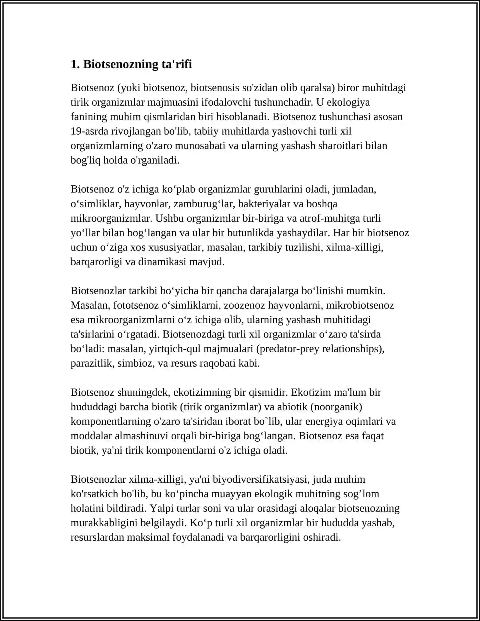 BIOTSENOZ HAQIDA TUSHUNCHA 4