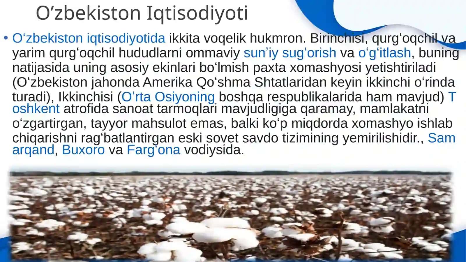 O’zbekiston Iqtisodiyoti 4