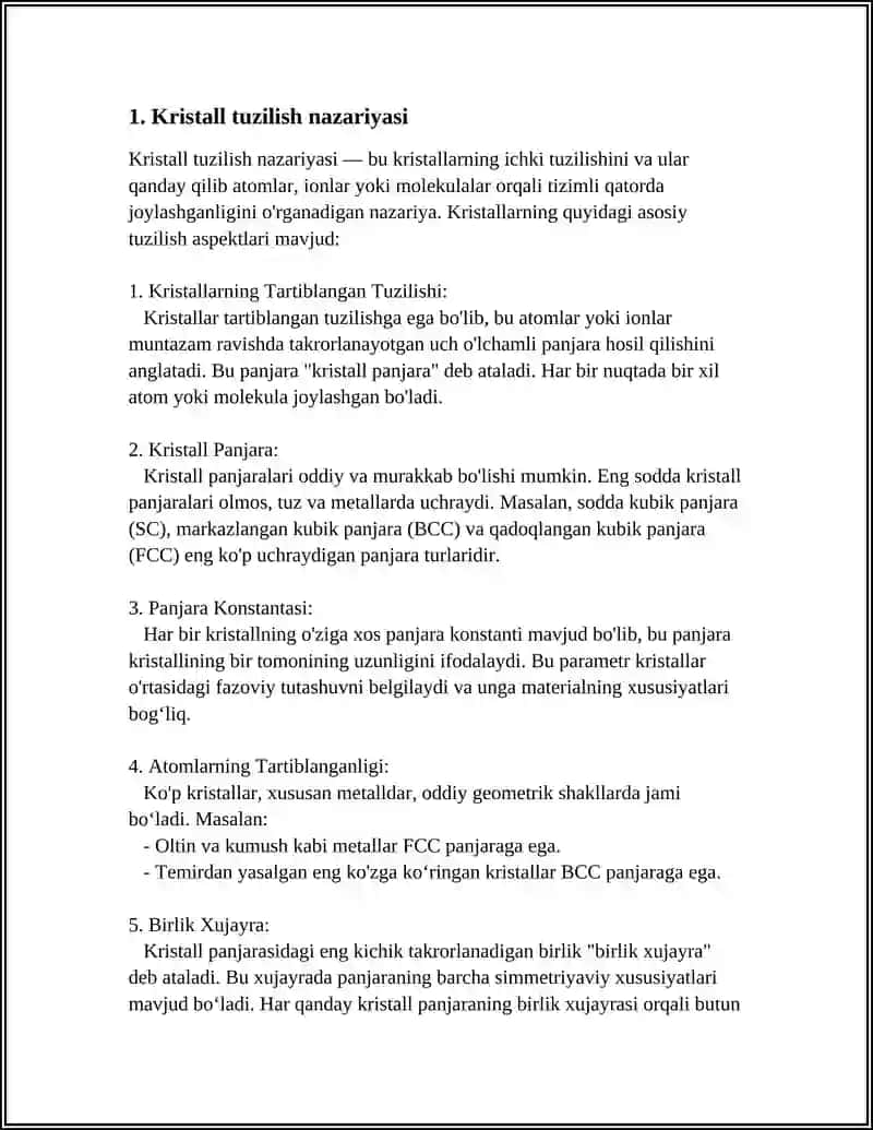 MODDALARNING KRISTALL TUZILISHI 4