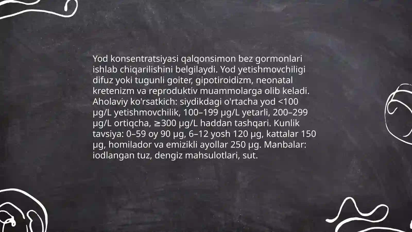 Biogen elementlar konsentratsiya va kasalliklari 4