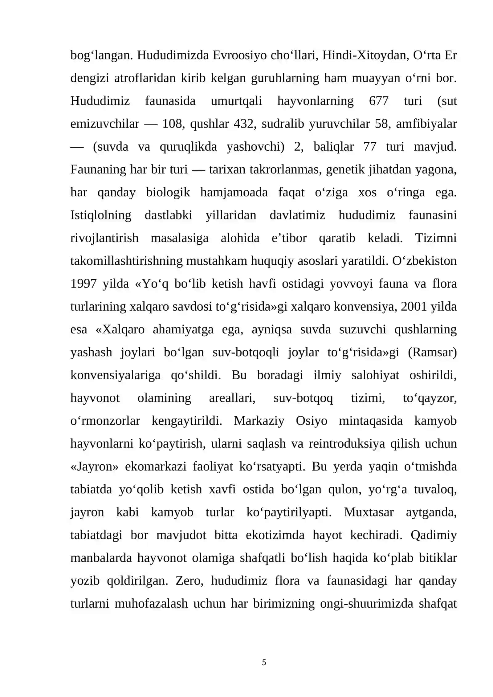 Qo`riqxonalar va ularning roli 4