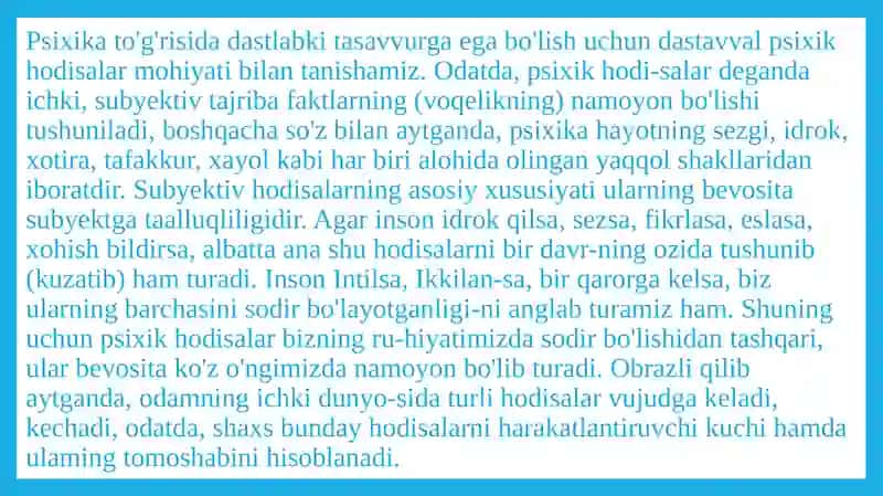 Psixologiyafanining maqsadi va vazifalari 4