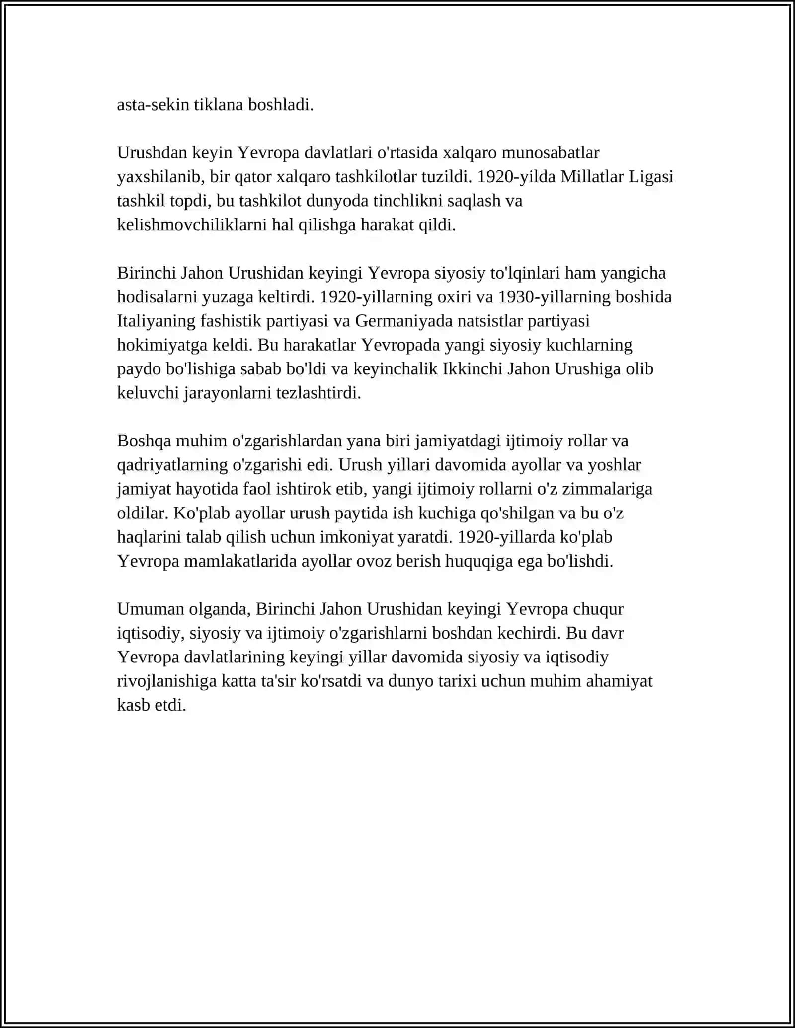 1918-1980 YILLARDA YEVROPA MAMLAKATLARINING ENG YANGI TARIXI TARIXSHUNOSLIGI 4
