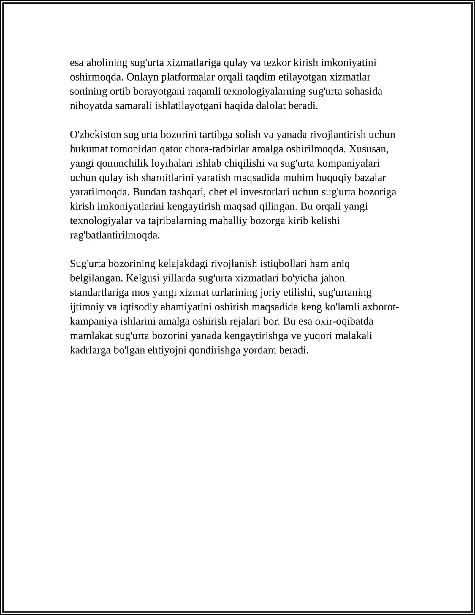 INSURANCE BUSINESS 4