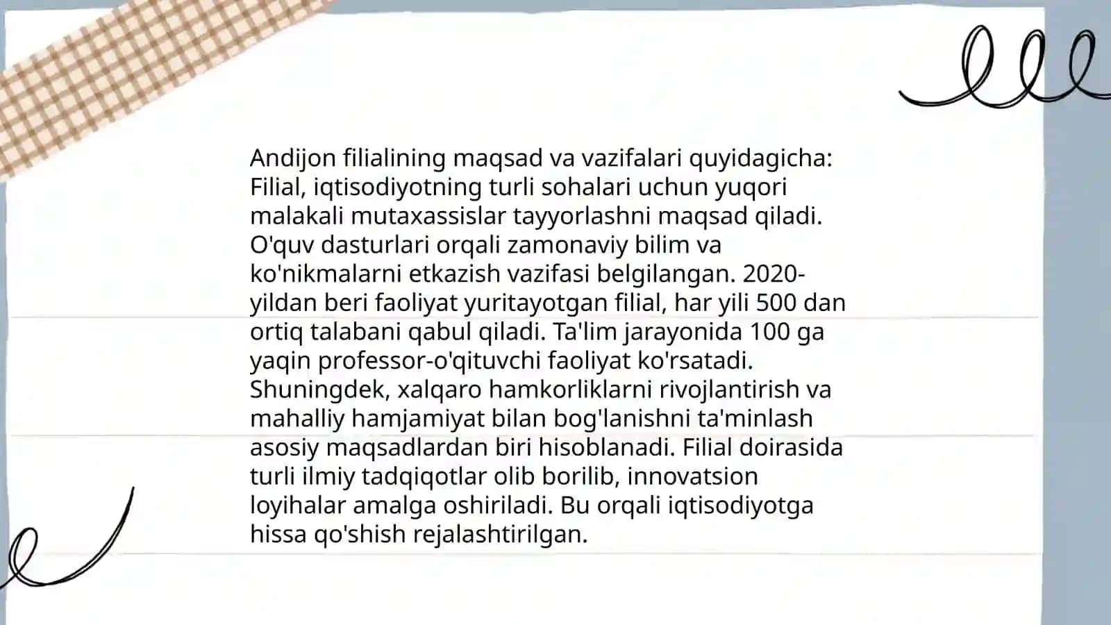 Qoqon universiteti Andijon filiali 4
