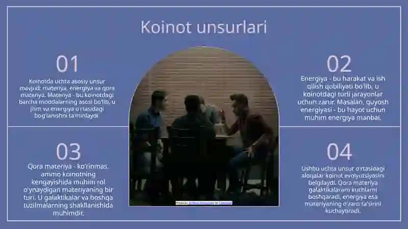 Koinotning tuzilishi va evolyutsiyasi 4