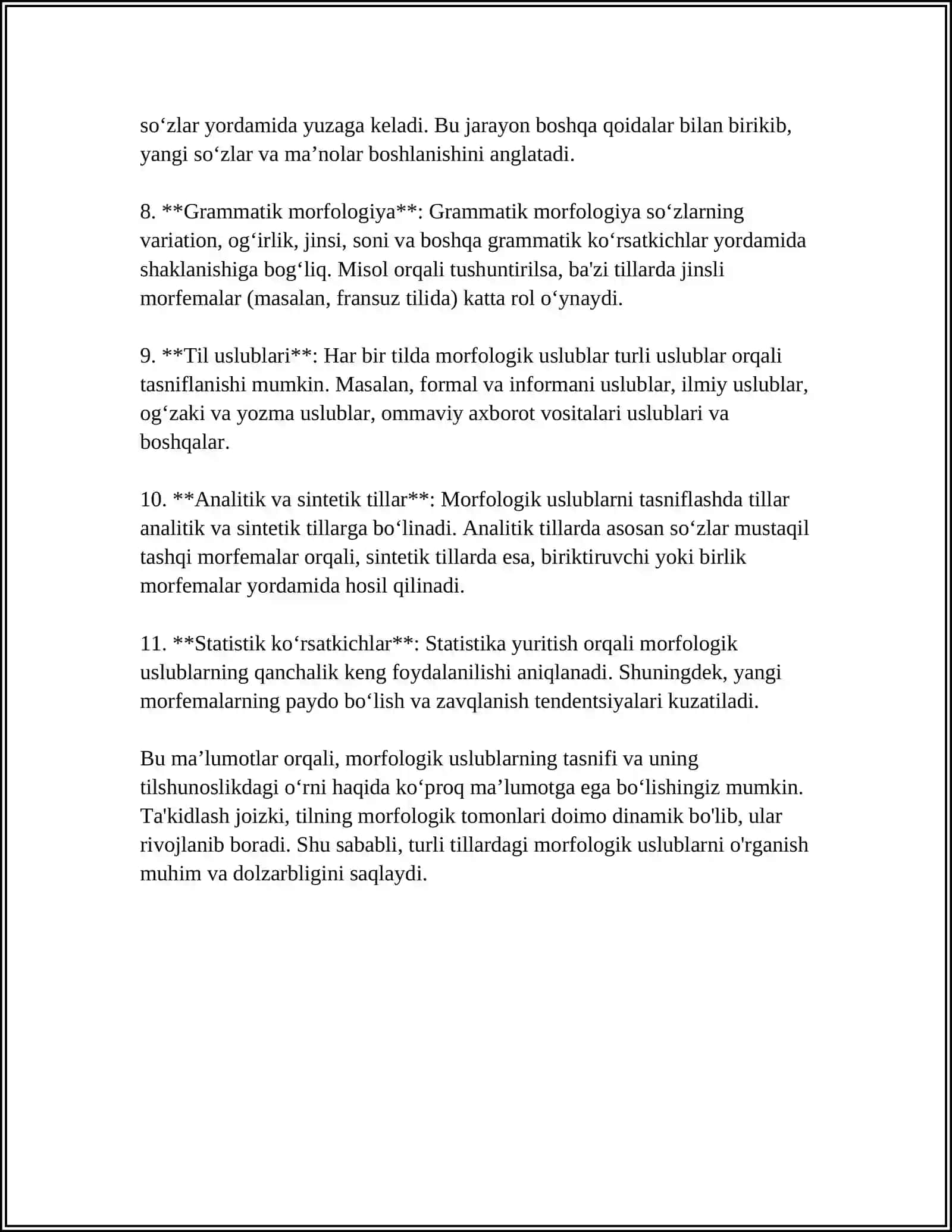 MORFOLOGIK USLUBIYAT 4
