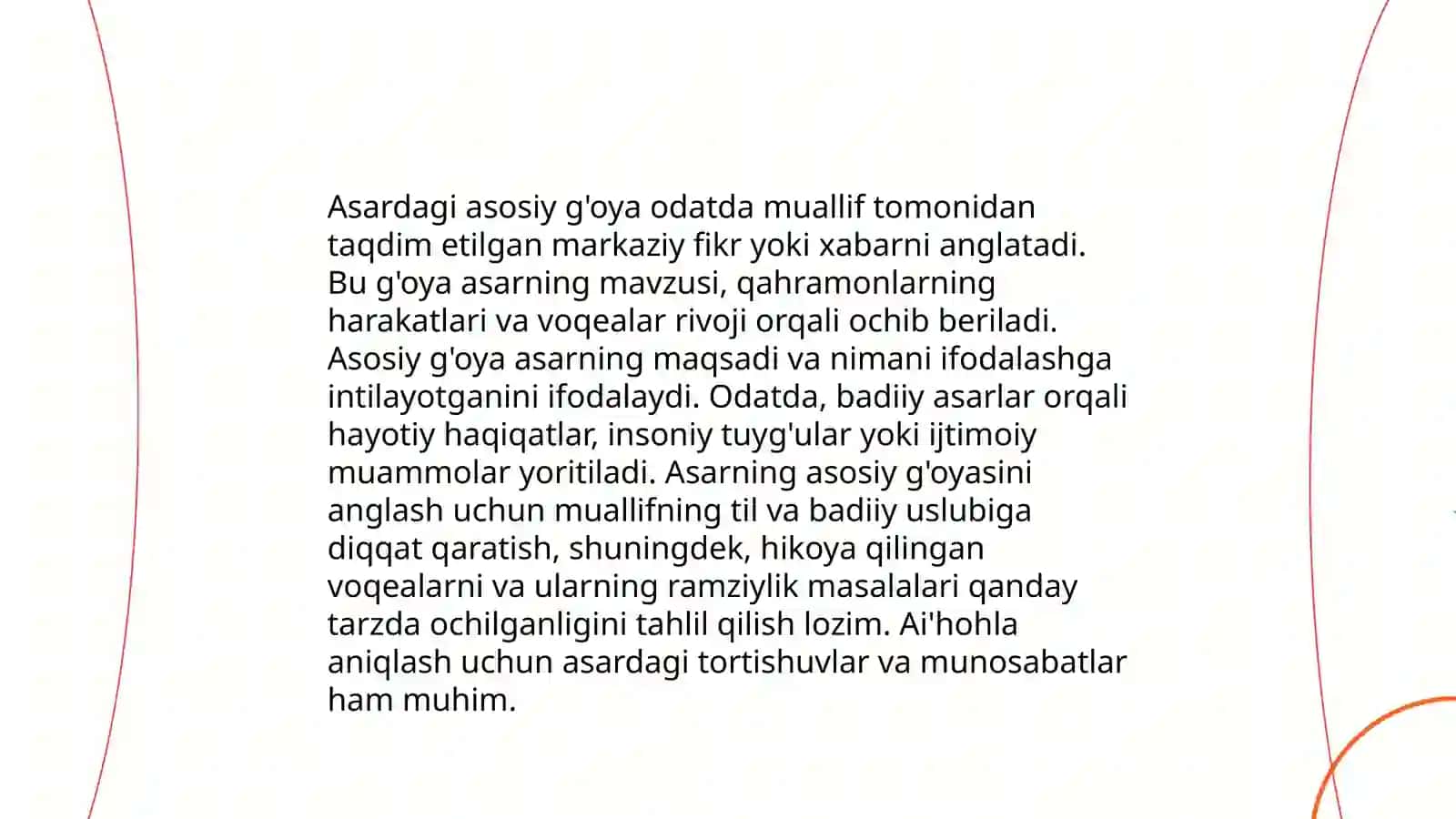 " Qo'rqma" asari haqida 4