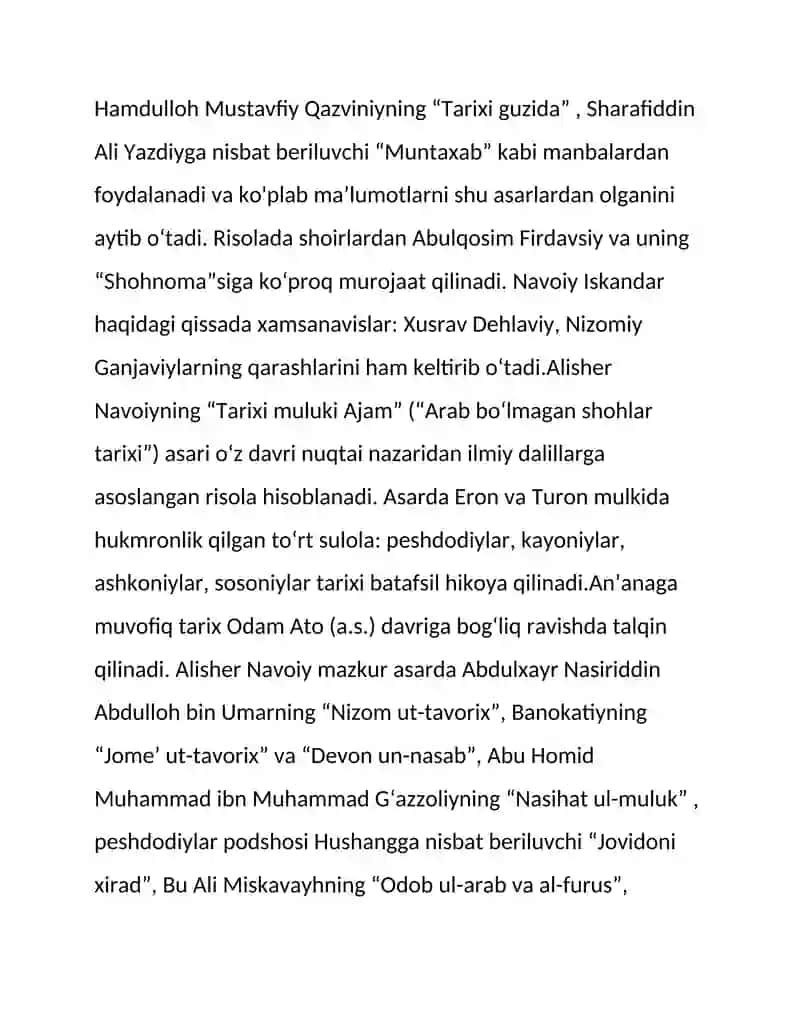 Navoiyning tarixiy asarlari 4