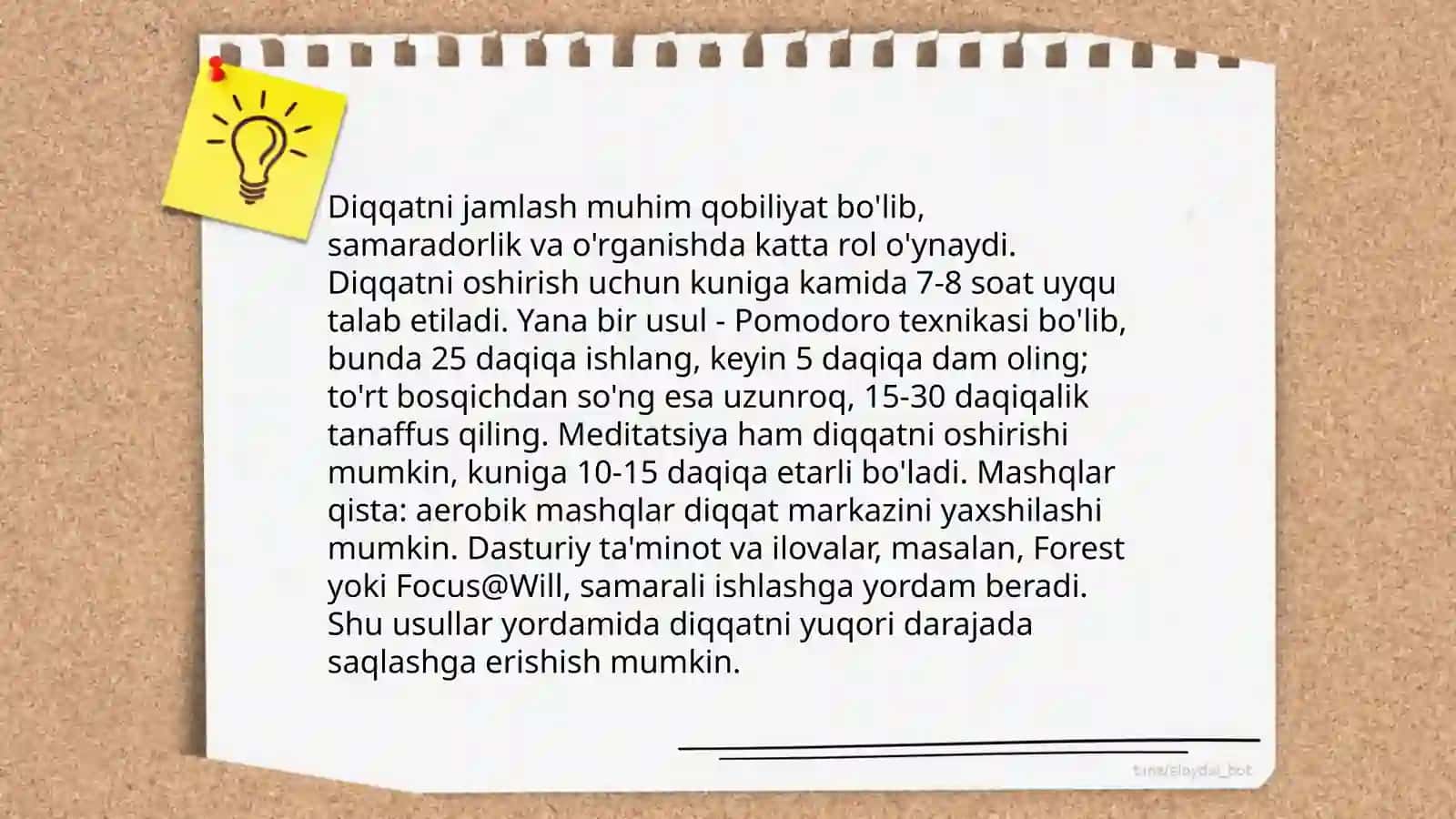 Diqqatning asosiy tushunchalari 4