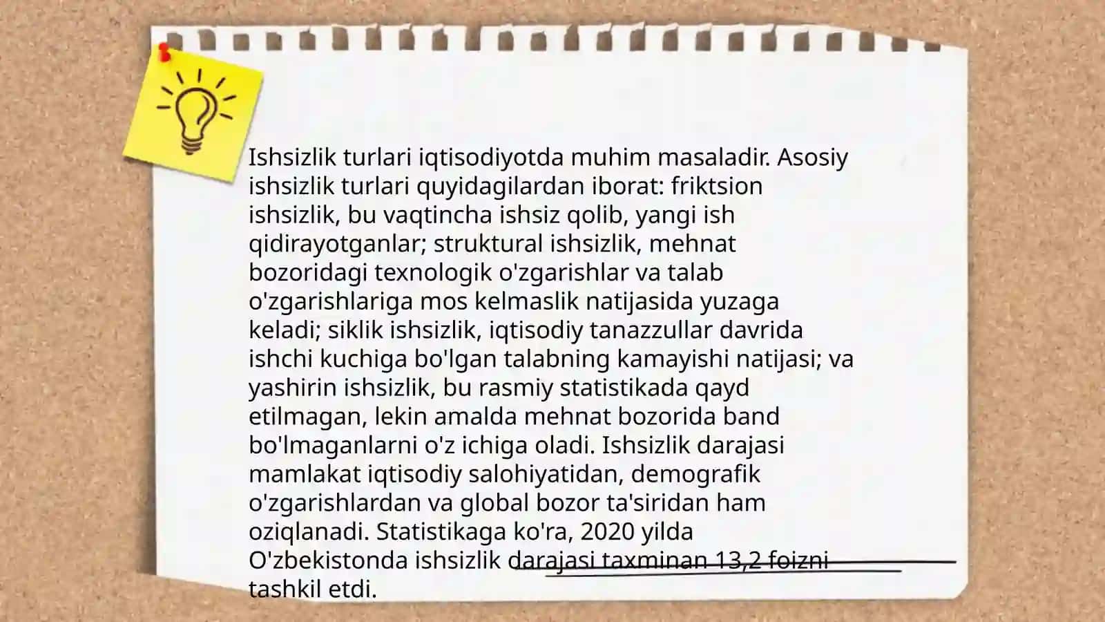 Iqtisodiy tebranishlar. Ishsizlik 4