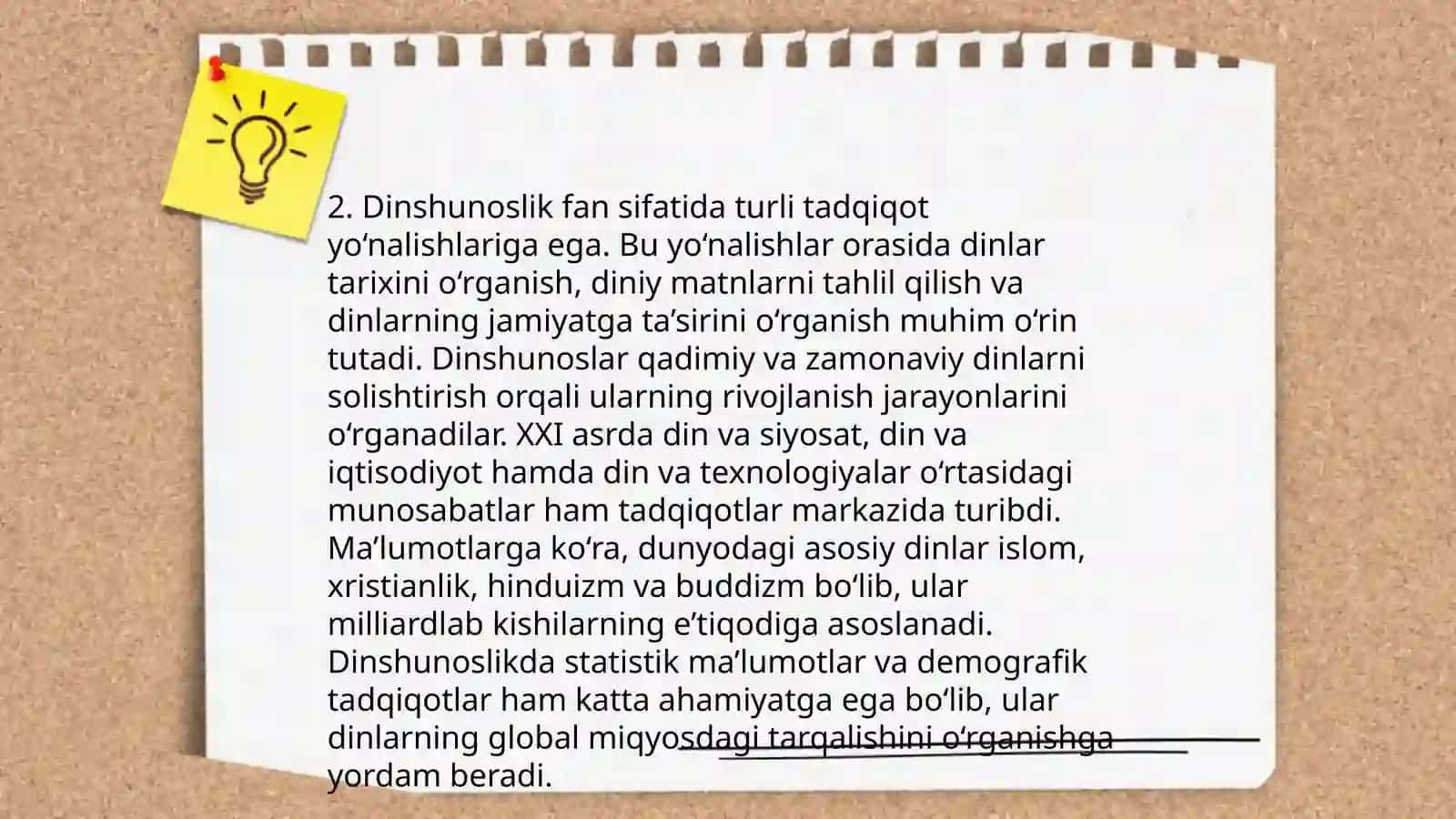 Din va uning ijtimoiy hayotdagi o'rni 4