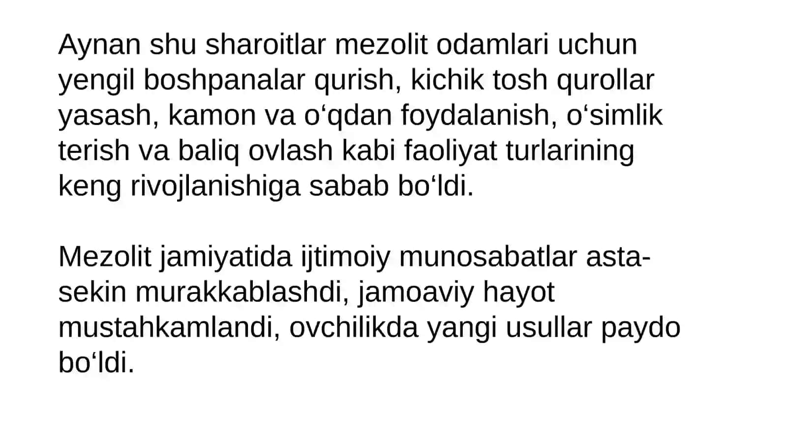 O'rta Osiyoda mezolit davri ibtidoiy manzillarining tarqalishi 4