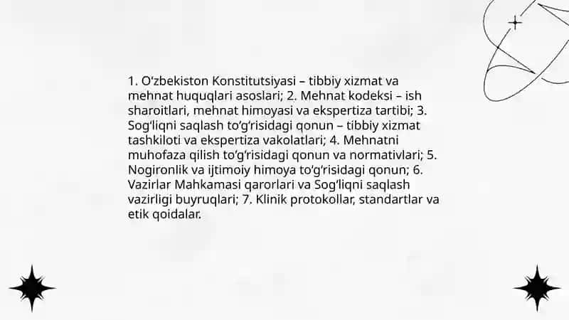 Vrachlik mehnat ekspertizasi ishini tashkil etish 4