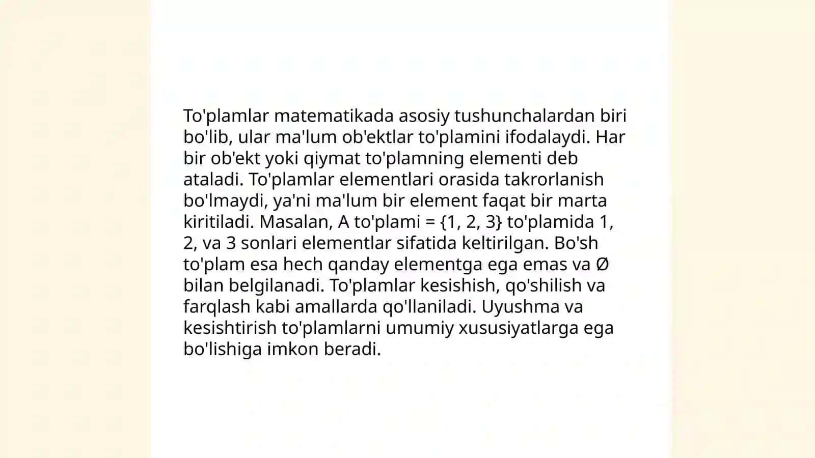 To'plamlar nazariyasi 4